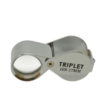 Lupa plegable Triplet - 10x 17 mm - Cromo