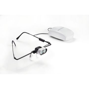 Eschenbach headlight LED mit Rahmen [mit Tragesystem für Nicht-Brillenträger]