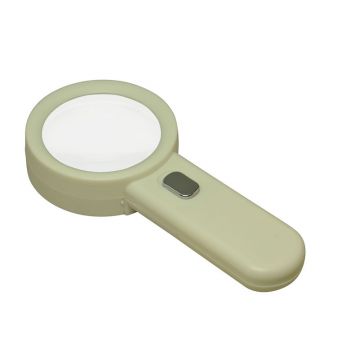 Lupa de mano - 2,5x 65 mm - LED