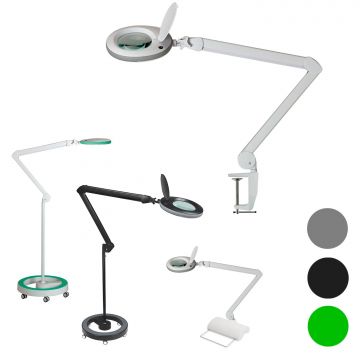 Lámpara #7213/15/18 lupa con LED Lumeno - Ø127mm - Varios aumentos+