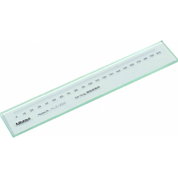 Escala de medida de vidrio Mitutoyo + Certificado de inspección GB, 0,5 mm+