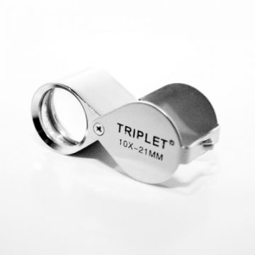 Lupa Triplet - 10x 21 mm - Recomendada por la revista Wildlife de la BBC