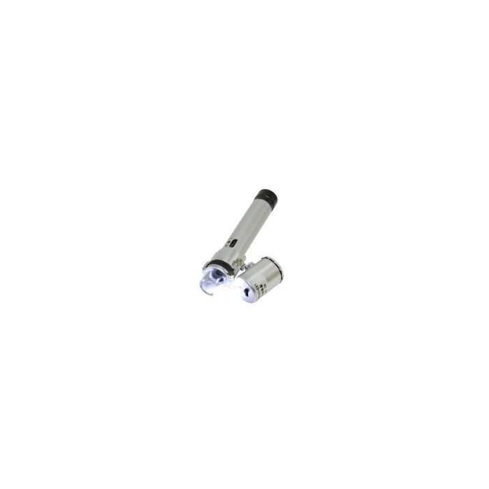 Pen Microscope 100x with 2 LEDs + 1 UV-LED