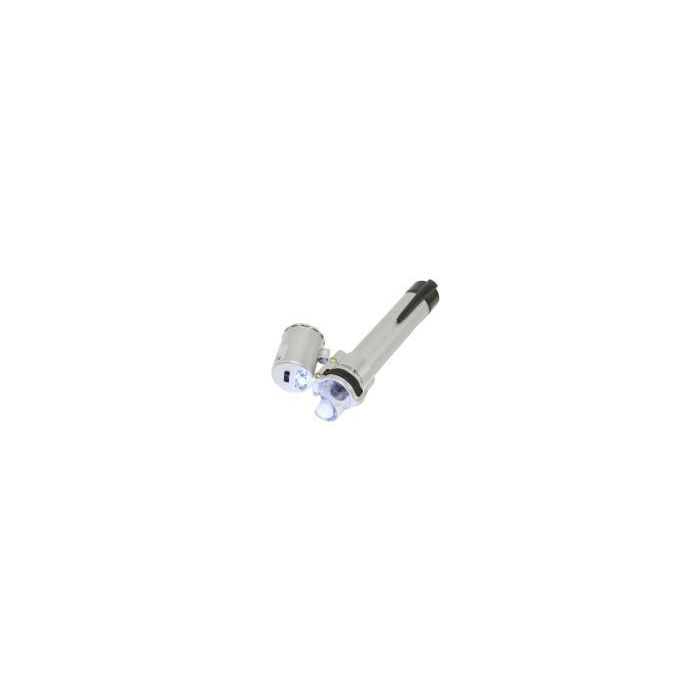 Pen Microscope 100x with 2 LEDs + 1 UV-LED