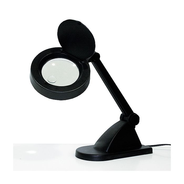 Lámpara lupa de sobremesa 2x/8x 80 mm