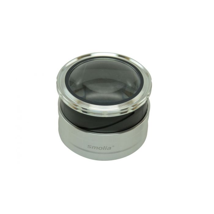 Lupa con pie de soporte - 3x 69 mm - Zoom con LED
