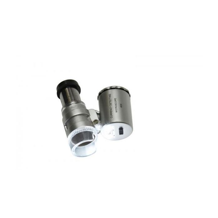 Pocket Microscope 60x with 2 LED & 1 UV-LED